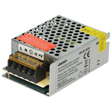 12 Volt Inbouwvoeding - Opengewerkt - 2A - 25W, Doe-het-zelf en Verbouw, Elektra en Kabels, Ophalen of Verzenden, Nieuw