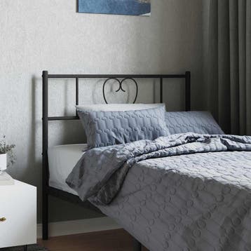 vidaXL Vervangend hoofdbord 90 cm metaal zwart, Huis en Inrichting, Slaapkamer | Bedden, Verzenden, Nieuw, Zwart, Metaal