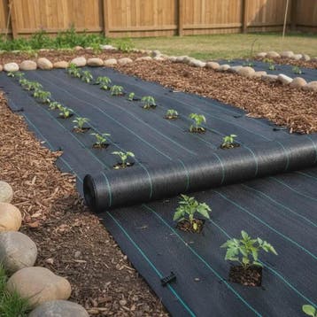 Onkruiddoek 1.2x30.5m - Zware Kwaliteit Geotextiel Bodembede, Verzenden