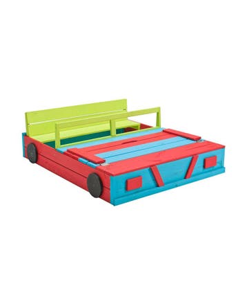Houten Zandbak auto gekleurd (Houten zandbakken, Zandbakken), Ophalen of Verzenden, Nieuw