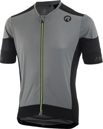Rogelli Wielershirt KM Rise Grijs/Zwart/Fluor Maat S, Verzenden, Nieuw