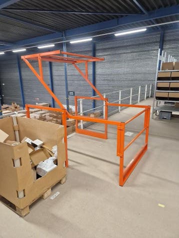 Kantelhek, oranje, gebruikt, Ophalen of Verzenden