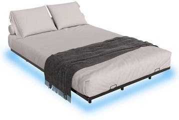 2dekans | Metalen Bed Palamos - 140 x 200 cm - Incl. LED -, Huis en Inrichting, Slaapkamer | Bedden, Ophalen of Verzenden, Zo goed als nieuw