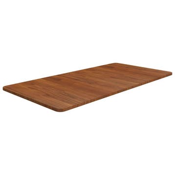 vidaXL Wastafelblad 100x50x1,5cm behandeld massief hout, Huis en Inrichting, Verzenden, Nieuw, Bruin