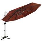 vidaXL Parasol 4-laags met aluminium paal 3x3 m, Tuin en Terras, Verzenden, Nieuw, 3 tot 4 meter