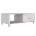 Salontafel HAMAR | Massief Grenen Wit | Retourdeal 48% Ko..., 50 tot 100 cm, Nieuw, Modern, Minder dan 50 cm