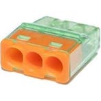 Vintex 3-polige Lasklem 0.2-2.5 mm² Oranje - LED toebehoren,, Ophalen of Verzenden, Nieuw