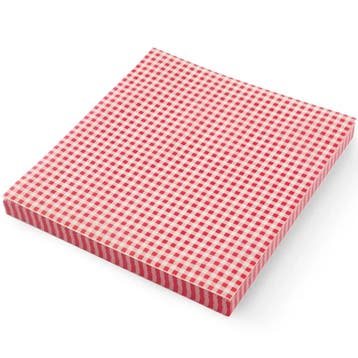 Vetvrij Papier | Rood-Wit | 500 Stuks | 250x200mm HENDI, Verzenden, Nieuw in verpakking