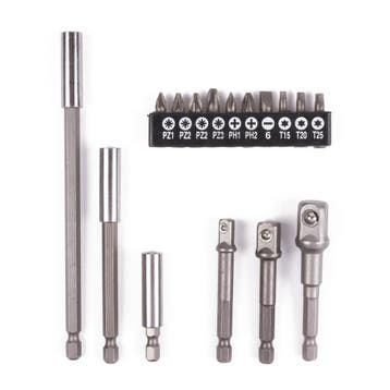 Benson Bit verlenger set - 60, 100 en 150 mm - 16 delig -..., Ophalen of Verzenden, Nieuw, Boor- en Schroefmachine