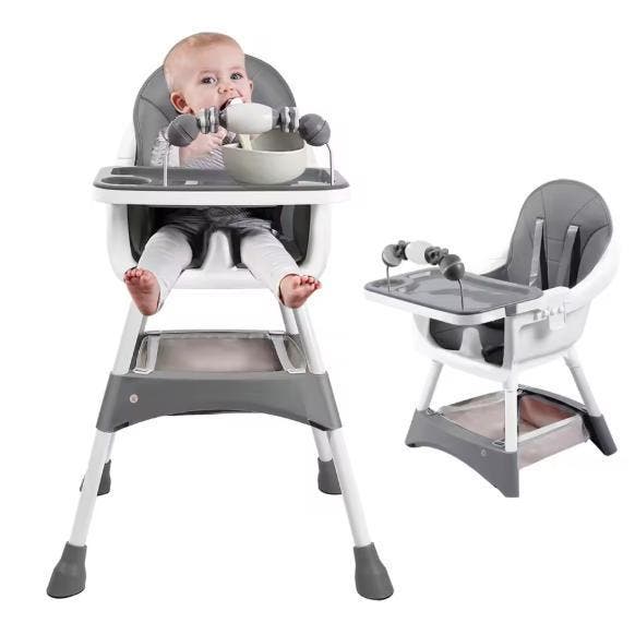 Draagbare baby kinderstoel met dubbel dienblad en speelrek, Kinderen en Baby's, Kinderkamer | Overige Meubels, Nieuw, Verzenden