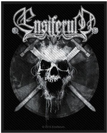 Ensiferum - Skull - patch officiële merchandise, Ophalen of Verzenden, Nieuw, Kleding