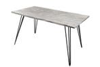 Massief houten eettafel SCORPION 140cm grijze acaciaboomrand, Huis en Inrichting, Tafels | Eettafels, Ophalen of Verzenden, Nieuw