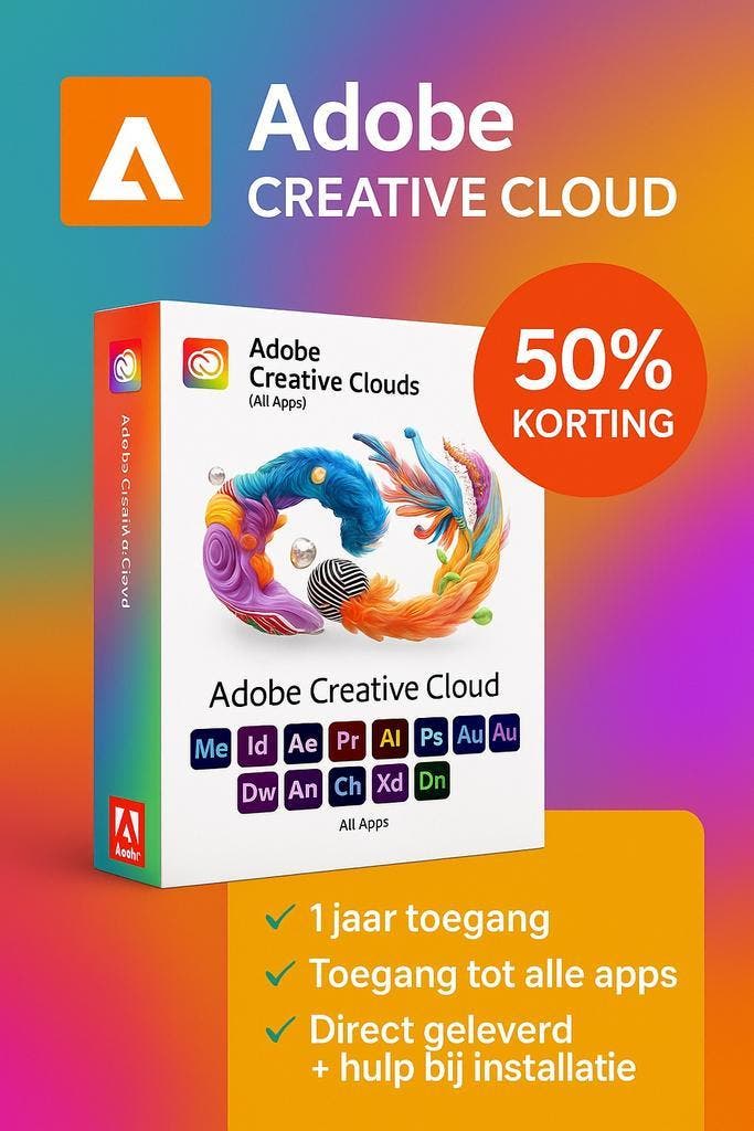 2026 Deal | ADOBE CREATIVE CLOUD | 2 APPARATEN, Computers en Software, Ontwerp- en Bewerkingssoftware, Nieuw, MacOS, Windows, Linux