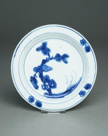 Ko-Sometsuke dishe - Porselein - Pine-tree - China - Tianqi