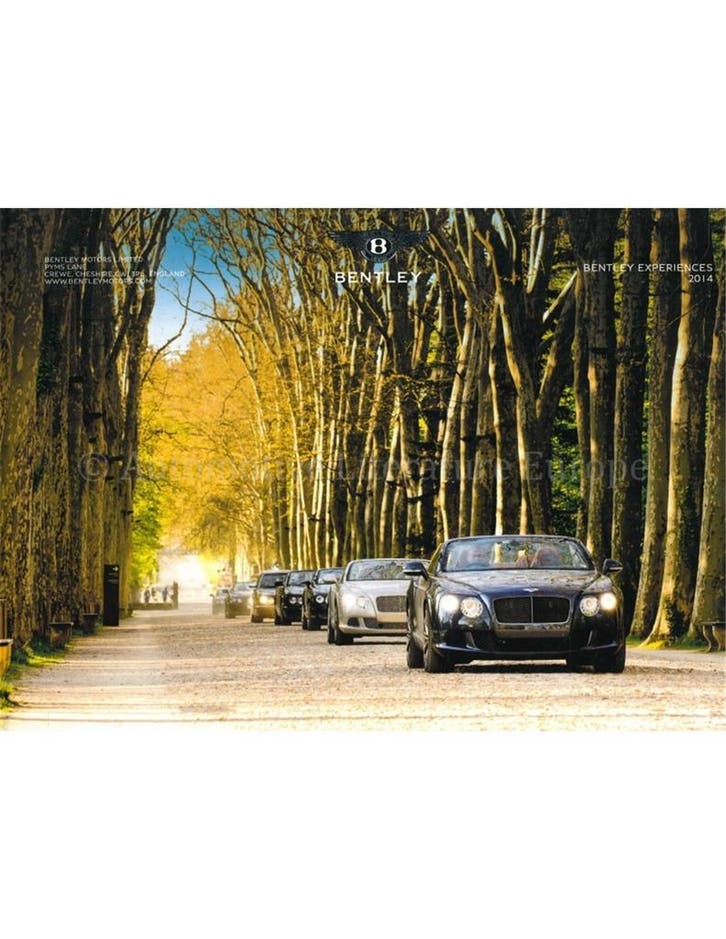 2014 BENTLEY EXPERIENCES HARDBACK BROCHURE ENGELS, Boeken, Auto's | Folders en Tijdschriften