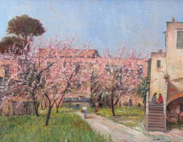 Antonio DUrso (1934-2015) - Primavera, Antiek en Kunst, Kunst | Schilderijen | Klassiek