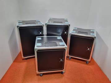 Slamrack PRO flightcase 19inch rack case met sliding doors, Nieuw