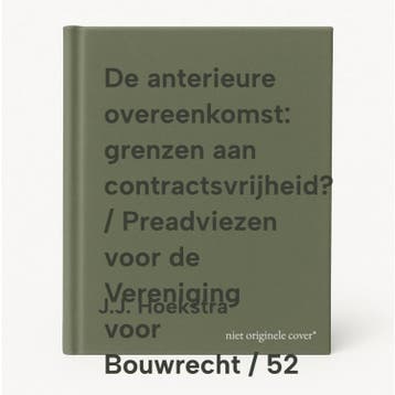 De anterieure overeenkomst: grenzen aan contractsvrijheid? /, Boeken, Verzenden, Zo goed als nieuw, J.J. Hoekstra