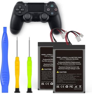 Sony PS4 Pro Accu 7200mAh | 2 Stuks | Laatste Stuk!, Ophalen of Verzenden, Zo goed als nieuw, Voeding, Oplader of Kabel, PlayStation 4