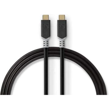 Nedis USB-Kabel USB 3.2 Gen 2x2 USB Type-C, Computers en Software, Ophalen of Verzenden, Nieuw