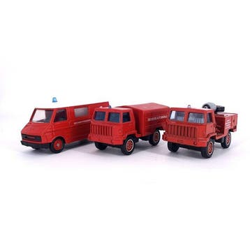 Solido 1:43 - Modelauto (3) - Vintage French Fire Brigade, Nieuw
