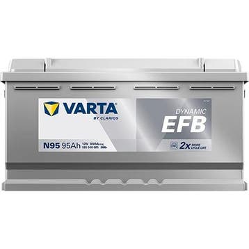 Varta Auto accu 12 volt 95 Ah EFB Dynamic type N95, Ophalen of Verzenden, Nieuw