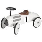 Retro Loopauto Wit (Kinderen, Loopauto'), Kinderen en Baby's, Speelgoed | Buiten | Voertuigen en Loopfietsen, Ophalen of Verzenden