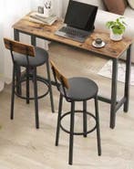 Set van 2 Barkrukken – Industrieel PU-Leder &amp; Staal, 75 cm, Huis en Inrichting, Keuken | Keukenelementen, Verzenden, Nieuw