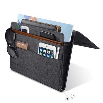 Bedside Pocket - Donker Grijs - Vilten Opbergzak voor Bed of, Verzenden, Nieuw