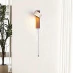 Crèmekleurige Wandlamp Nachtkastje Met Trekschakelaar, Huis en Inrichting, Lampen | Wandlampen, Verzenden, Nieuw