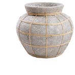Bazar Bizar De Belly Vaas - Beton Grijs Naturel - M -, Huis en Inrichting, Zo goed als nieuw, Aardewerk of Porselein, Minder dan 50 cm