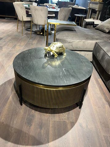 Salontafel Ironville rond van Richmond interiors, Overige materialen, 50 tot 100 cm, Rond, 50 tot 100 cm
