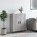 vidaXL Dressoir 69,5x34x90 cm bewerkt hout grijs sonoma, Verzenden, Nieuw, 50 tot 100 cm, 25 tot 50 cm