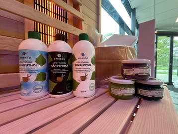 LUXE COMBI SAUNA | 4 PERSOONS | FINS + INFRAROOD | MEGA DEAL, Ophalen of Verzenden, Nieuw, Fins of Traditioneel, Complete sauna