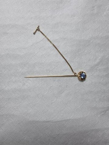 Broche - 18 karaat Geel goud - 0.50ct. tw. Saffier, Sieraden, Tassen en Uiterlijk, Antieke sieraden