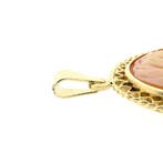 Gouden hanger met camee (Hanger of bedel), Ophalen of Verzenden, Gebruikt, Goud, Overige merken