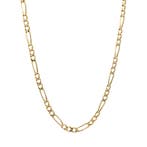 Gouden figaro collier 81.5 cm 14 karaat, Sieraden, Tassen en Uiterlijk, Kettingen, Verzenden, Zo goed als nieuw, Goud