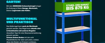 Stellingkast Blauw 180x90x40cm tot 875kg (Kasten, Interieur), Verzenden, Nieuw