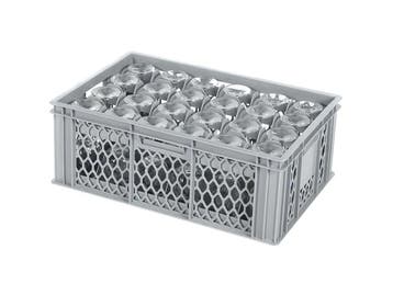 BASIC glazenkrat - 600 x 400 x H 224 mm voor 24 glazen -, Ophalen of Verzenden, Nieuw
