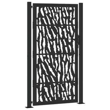 Tuinpoort 100x175cm Zwart | Retourdeal 35% Korting, Ophalen of Verzenden, Zo goed als nieuw, Sierhekwerk, Overige materialen