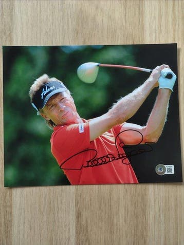Golf Legend - Bernhard Langer - Gesigneerde foto met Beckett, Nieuw