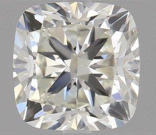 1 pcs Diamant (Natuurlijk) - 1.01 ct - Cushion - H - VVS2 -, Nieuw