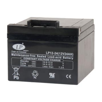 Landport (LP) VRLA-LPC-AGM accu 12 volt 24 ah LPC12-24 t12p, Ophalen of Verzenden, Nieuw