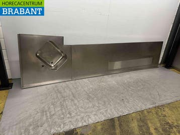 RVS Spoelblad met kraan 356 x 75 cm Horeca, Ophalen of Verzenden, Gebruikt