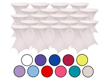 24-pack Statafelrokken - Stretch - 80-85x110 cm - Lavendel, Verzenden, Nieuw