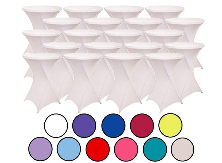 24-pack Statafelrokken - Stretch - 80-85x110 cm - Lavendel, Huis en Inrichting, Tafels | Eettafels, Nieuw, Verzenden