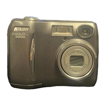 Nikon Coolpix 3200 Digitale Compact Camera - Grijs (In doos), Verzenden, Zo goed als nieuw