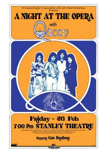 Posters - Poster Queen - A Night at the Opera, Verzenden, Zo goed als nieuw