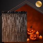 Ruhhy Zwart decoratief gordijn 2x1m met zelfklevende stri..., Ophalen of Verzenden, Nieuw