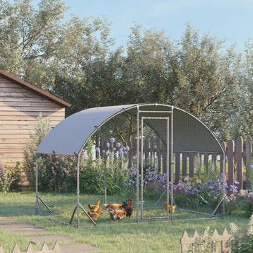 Grote kippenren met UV-beschermend dak - 2.8m x 1.9m x 1.97m, Verzenden, Nieuw